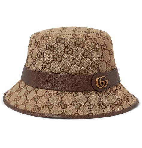 gucci leather hat style|authentic Gucci hat.